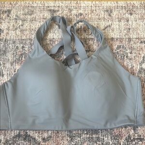 Dusty blue Lululemon high impact bra